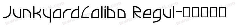 JunkyardCalibo Regul字体转换